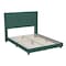 Flash Furniture Emerald Velvet Queen Platform Bed with Headboard YK-1079-GR-Q-GG - alternate 2